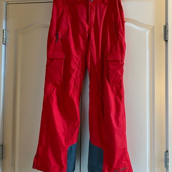 COLUMBIA HERO SKI PANTS MOUNTAIN RED MENS MEDIUM - Picture 11 of 11